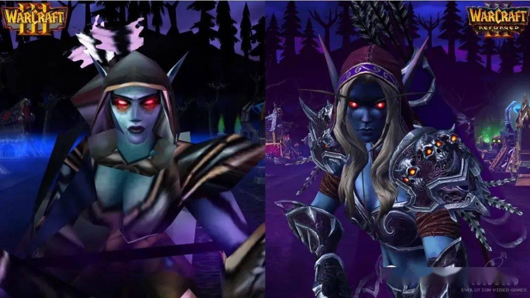 魔兽争霸3新旧角色对比不死族