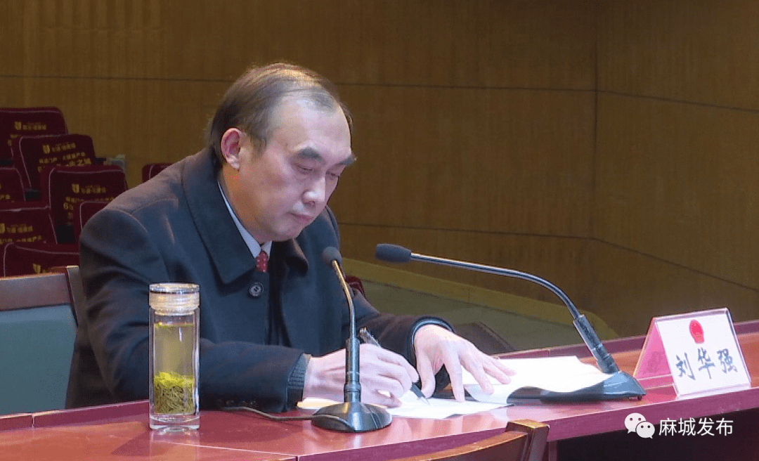 主席团常务主席刘华强主持会议.大会主席团全体成员出席会议.