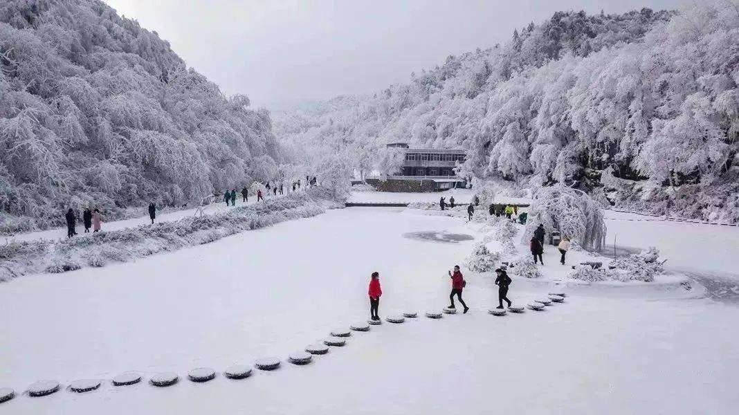 汉江源雪景图片