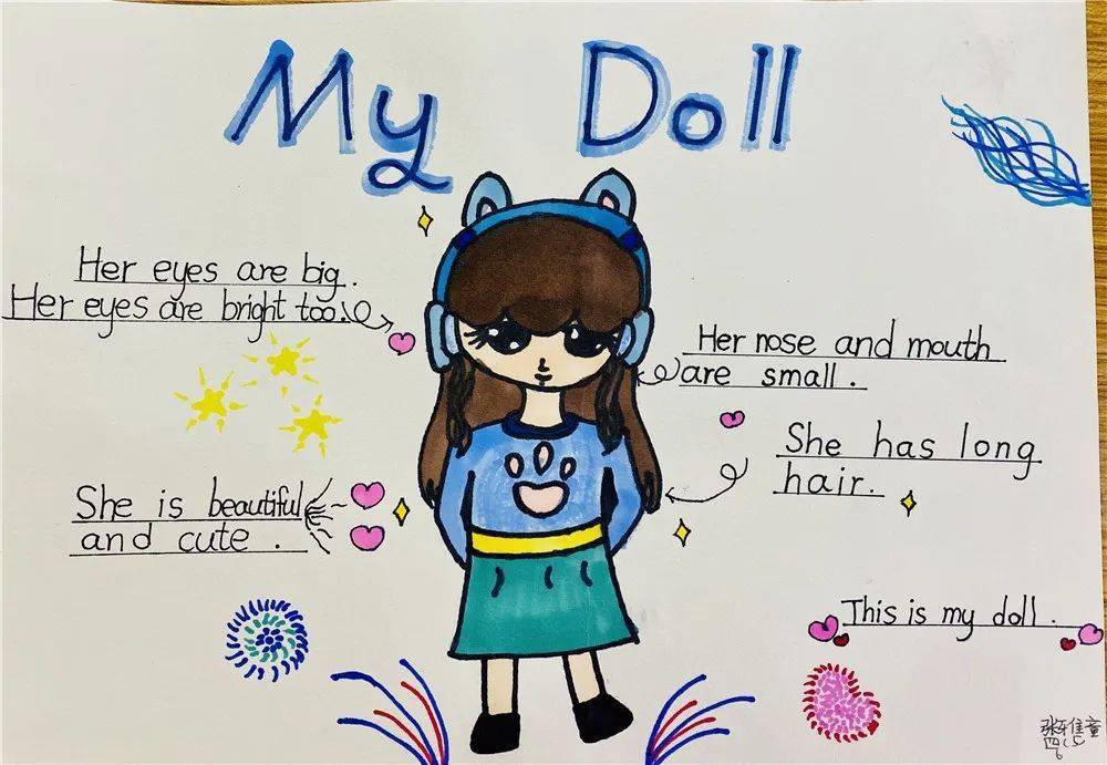 创意的"理想娃娃",你是否发现小小创意家们还给它们配上了英文介绍?