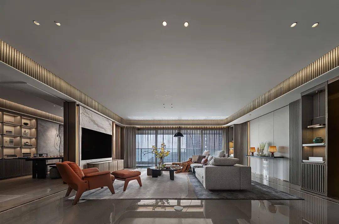 260㎡海景大平层,共话精奢清雅 | 鸿艺源设计&例外软装_空间