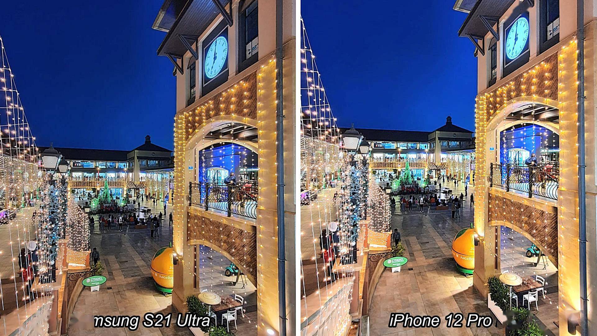 三星s21ultra与iphone12pro夜拍对决