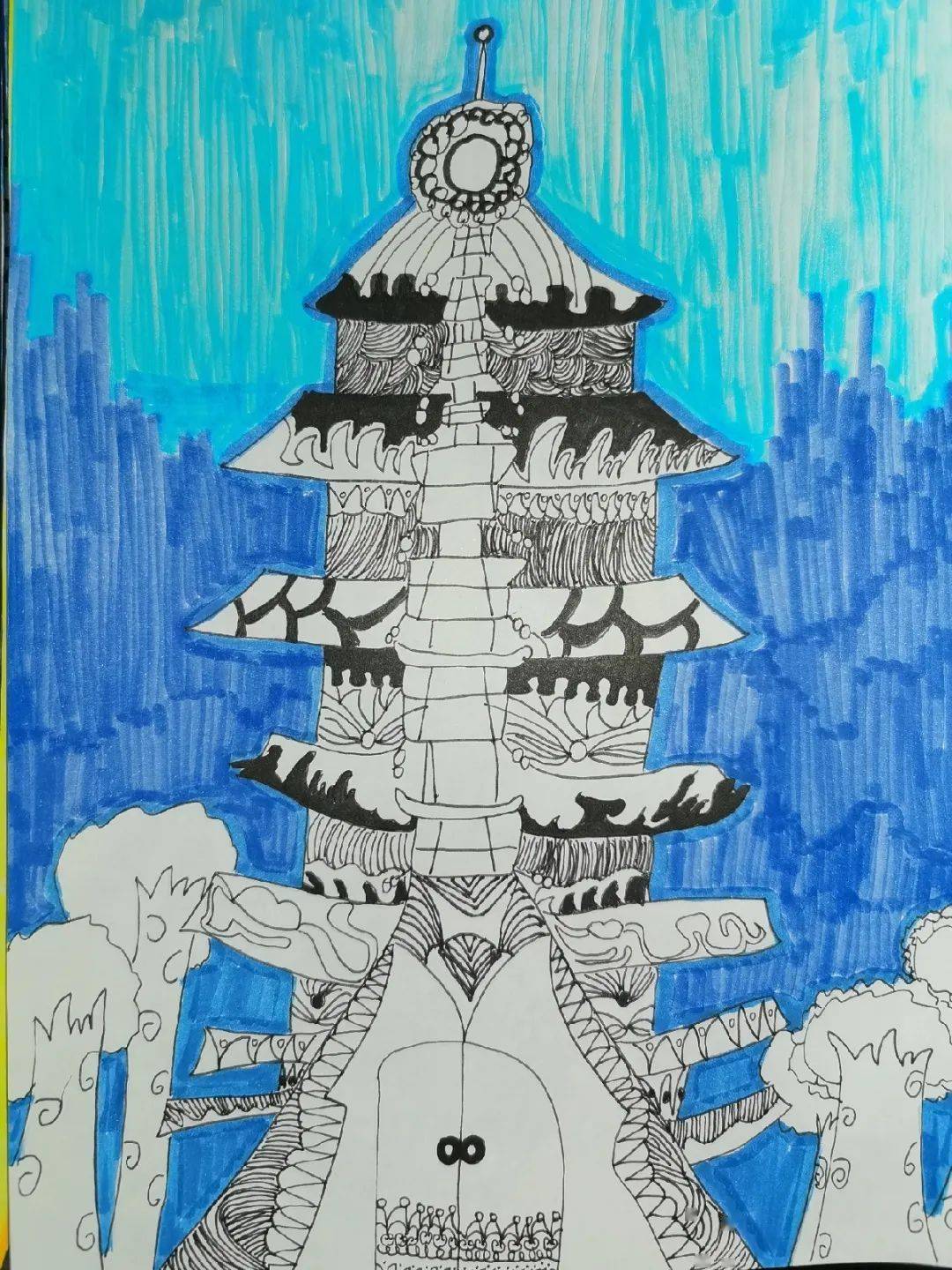 团小美术天地五彩缤纷绘童年团结小学开展美术学科素养监测