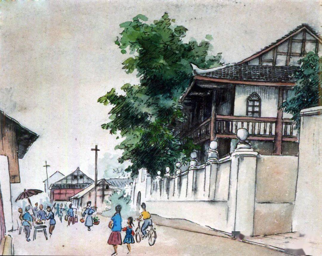 安顺有位老先生用手中画笔记录安顺老城的故事快来找找你记忆中的场景