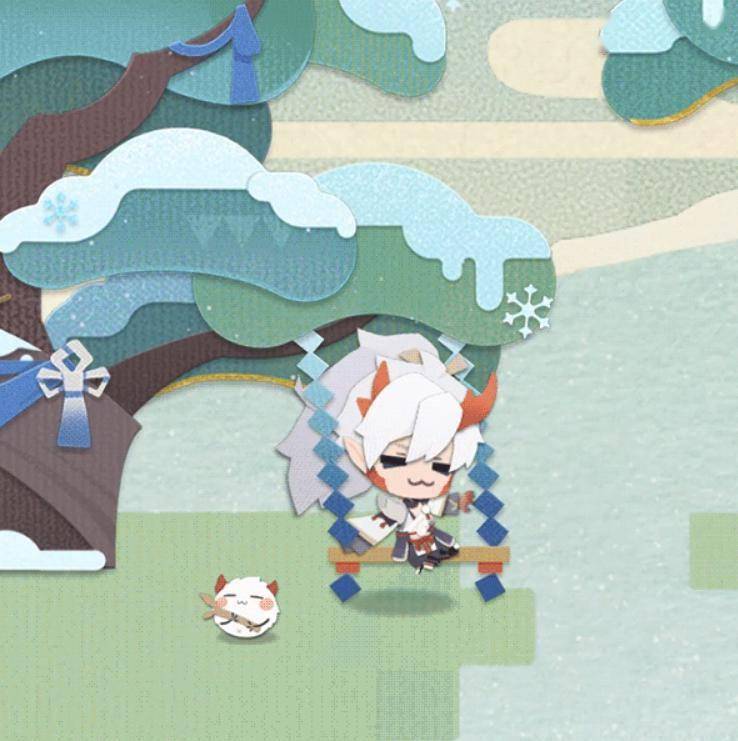 《阴阳师妖怪屋》茨木童子青竹白雪皮肤预告公开