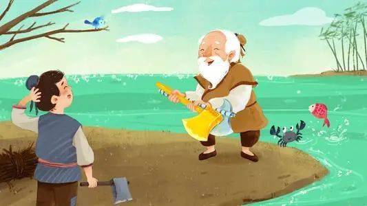 本期内容:《金斧头》出自《伊索寓言》,这个故事讲的是:有个樵夫在