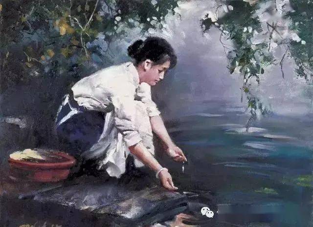 著名油画家潘鸿海笔下的知名女明星模特，含蓄、质朴！_搜狐网