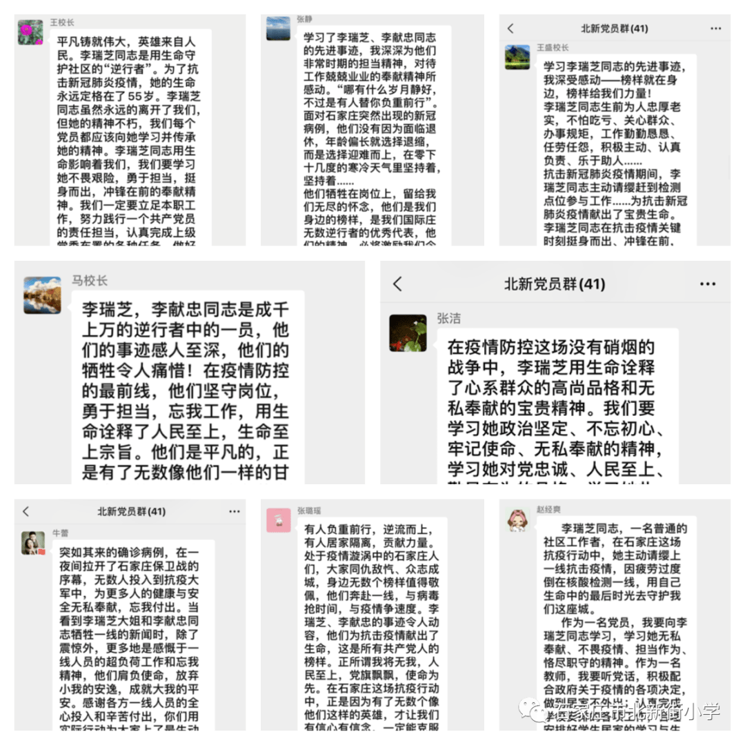 党旗飘飘使命为先北新街小学党支部学习李瑞芝李献忠同志先进事迹