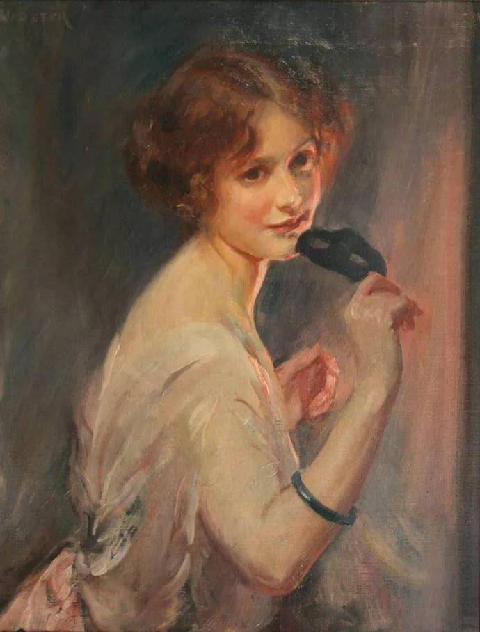 柔和流畅的绘画风格,年轻女性的肖像!_韦伯斯特