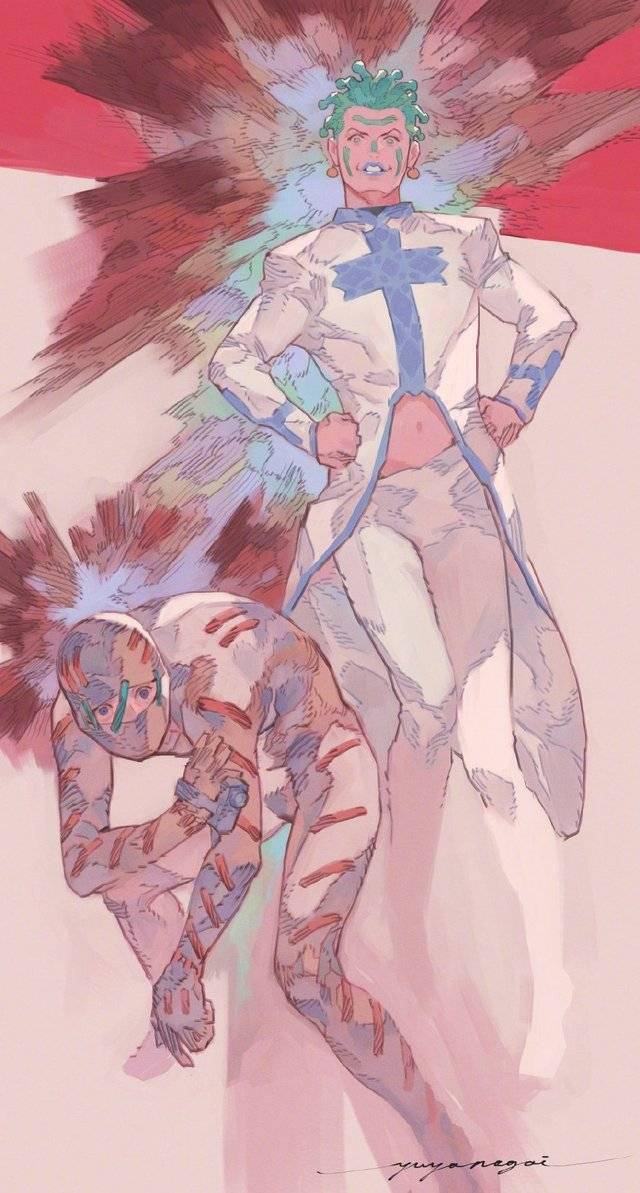 永井悠也公开大量其绘制的「jojo的奇妙冒险」角色绘图