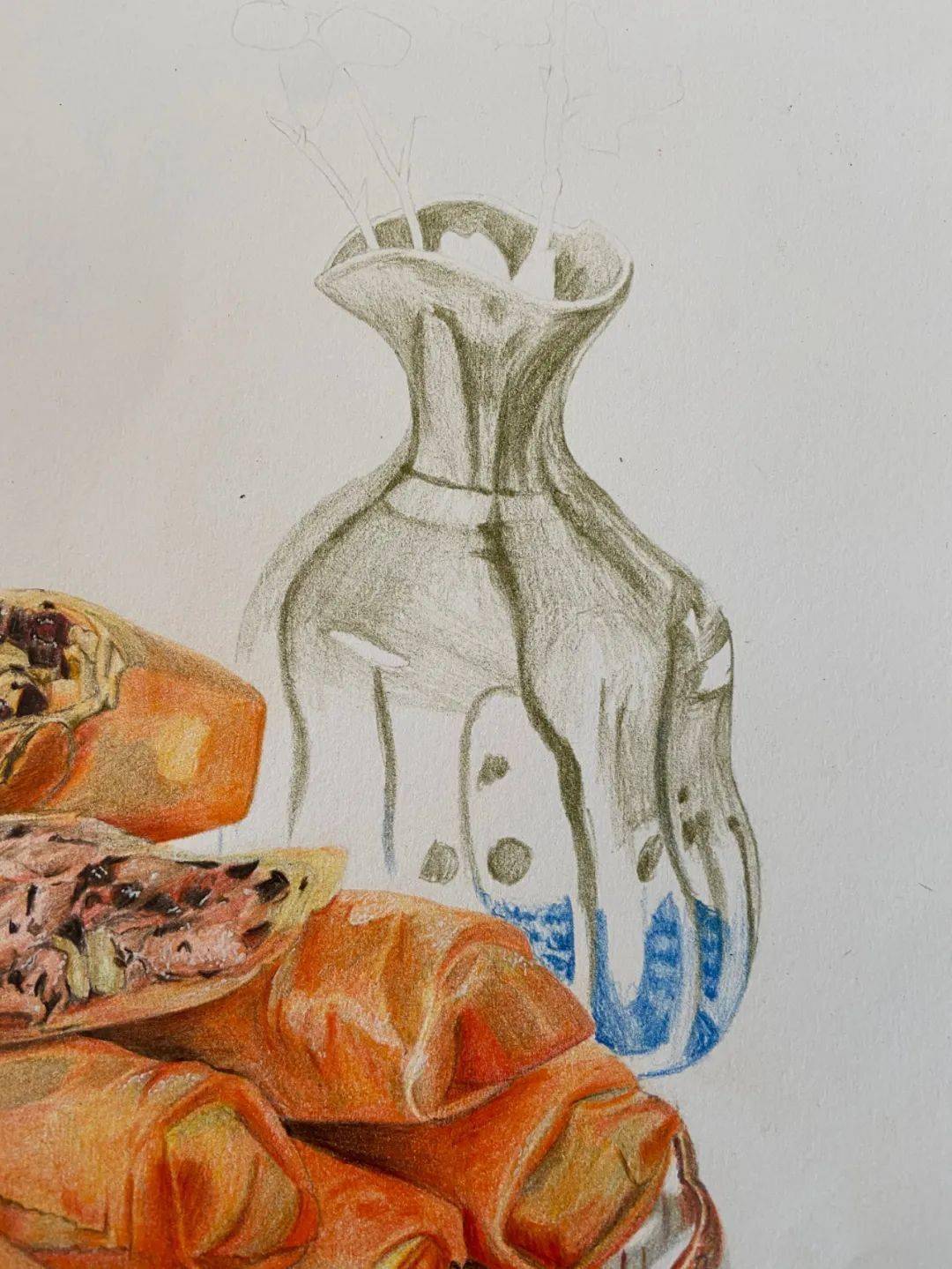 24节气彩铅画图文教程立春