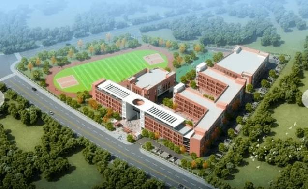 (盘龙二中实景图)2018年,盘龙五小,盘龙三中,盘龙二中,盘龙四小先后