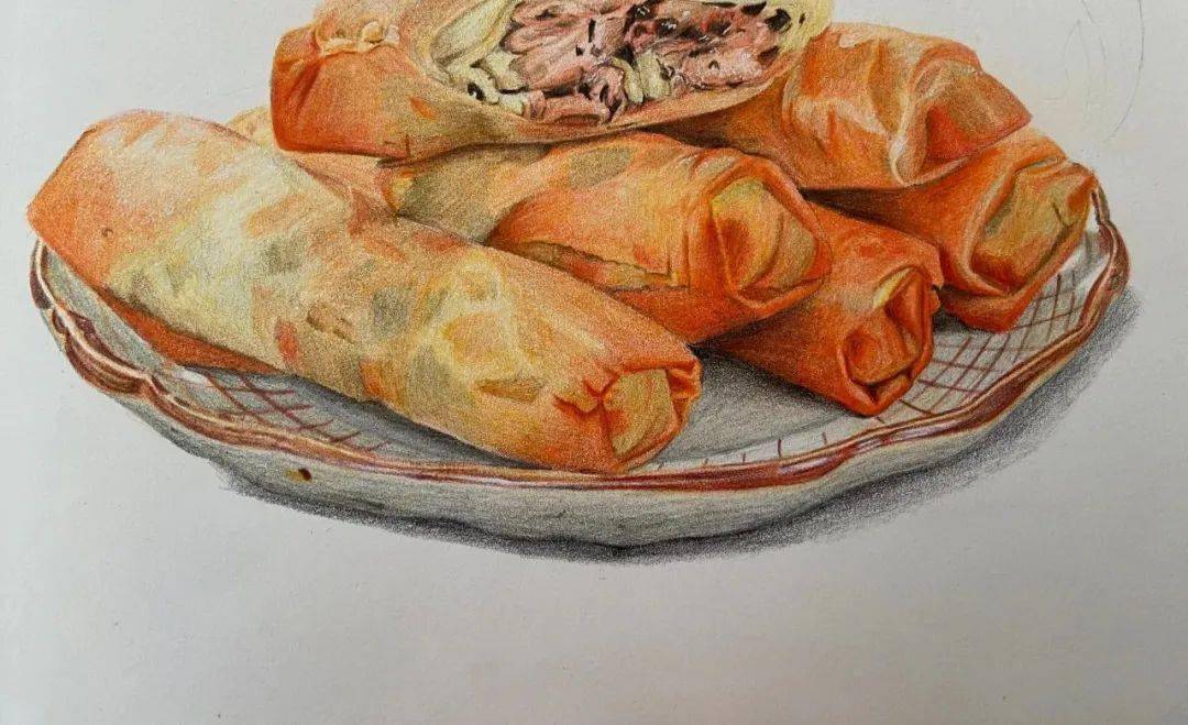 24节气彩铅画图文教程立春