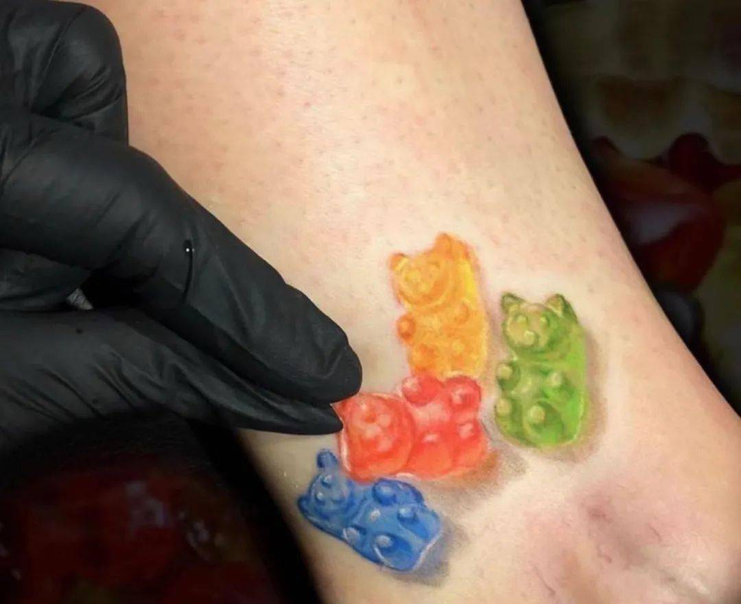 甜美的糖果纹身图案