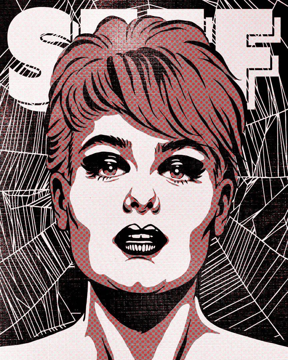 波谱插画海报这配色啧啧