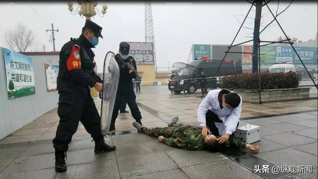 唐河县公安局组织开展处置劫持人质案事件演练