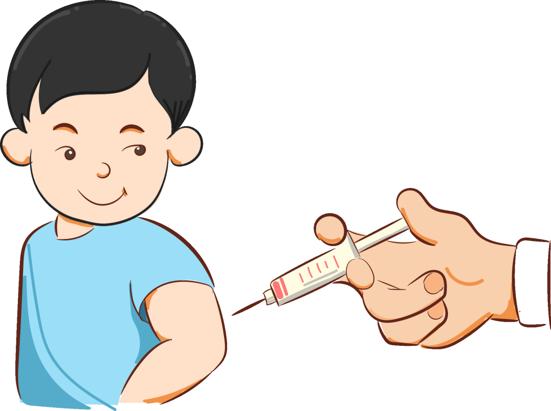 新冠疫苗打针卡通图片