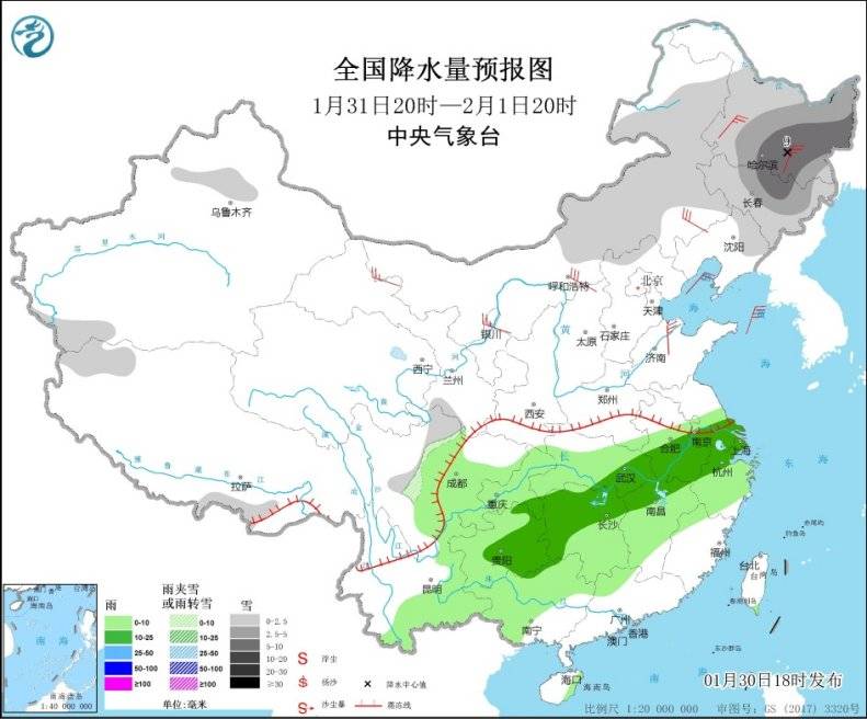 较强冷空气将影响中东部地区 青藏高原东部和东北地区有明显降雪