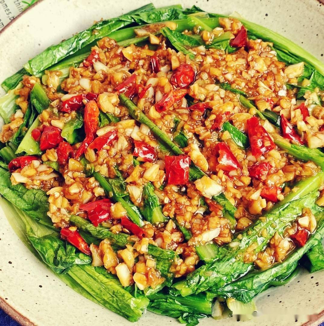 美食家常菜推荐蒜蓉油麦菜青椒炒肉丝手撕包菜美味又下饭