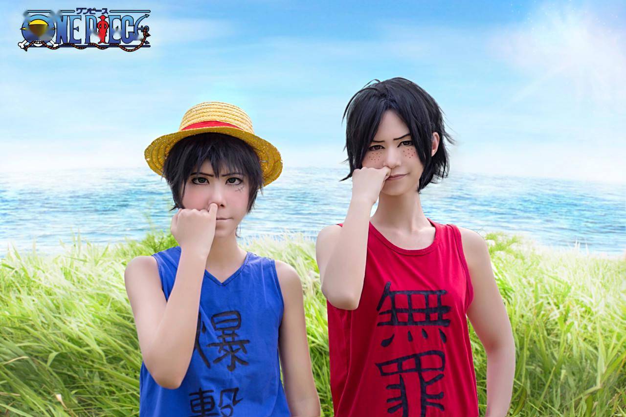 海贼王 幼年路飞cosplay_柠檬