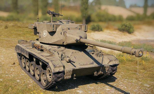 《坦克世界》中的m系6级轻坦m24e2"超级霞飞"在《坦克世界》的低级