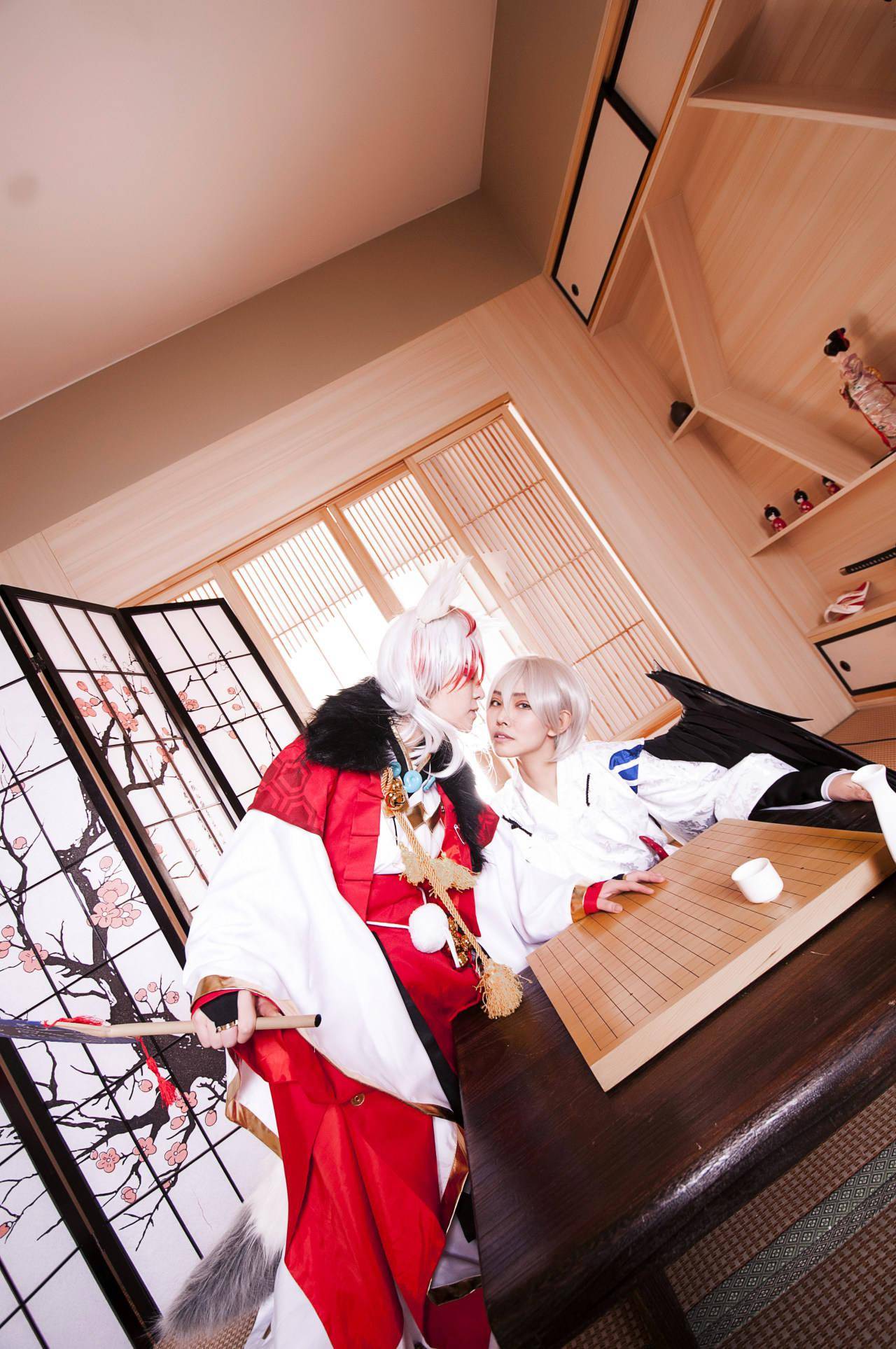 阴阳师手游妖狐x大天狗cosplay