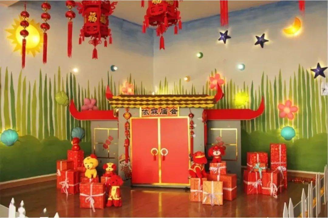 牛年环创幼儿园新年环创从大厅到主题墙牛年环创正当红100图鉴