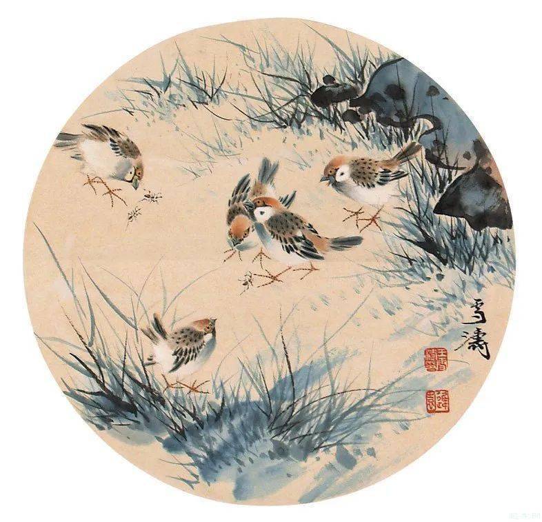 中国額 中国軸 王雪涛在銘 花鸟絵 近現代 中國古美術 王雪涛花鸟作品！精选60幅