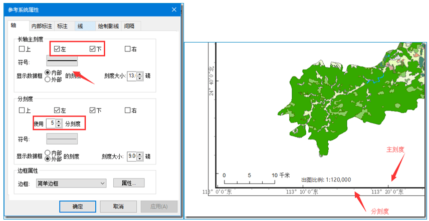 科普丨arcgis地圖整飾框架與格網