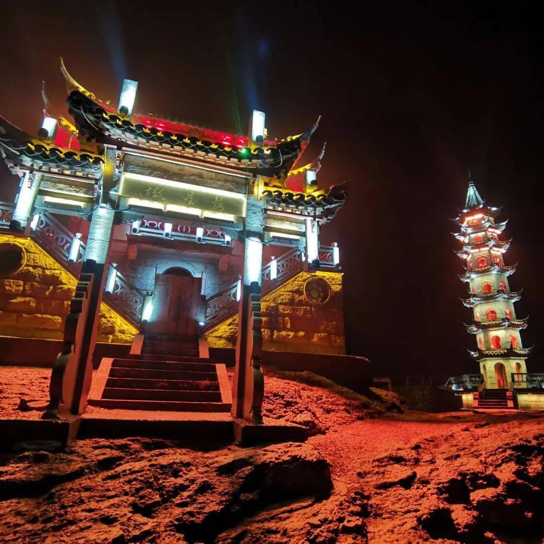 庐山人,这个地方的夜景美极了,你去过吗?_深蓝