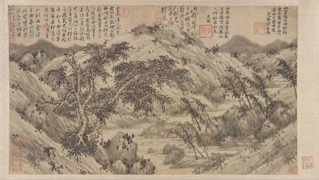 “西湖归梦有青山”，沈周杭州之行留下《飞来峰图轴》等画作