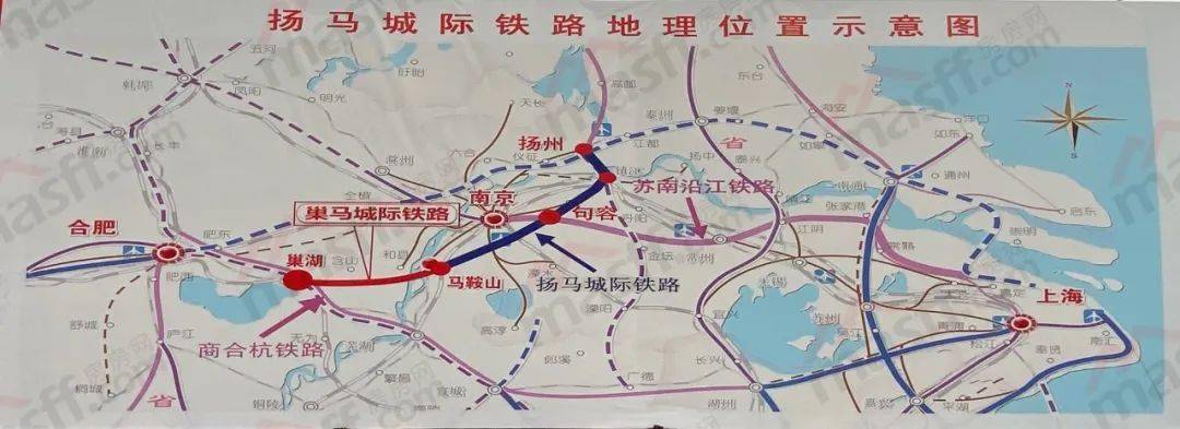 扬马城际铁路路线图图片