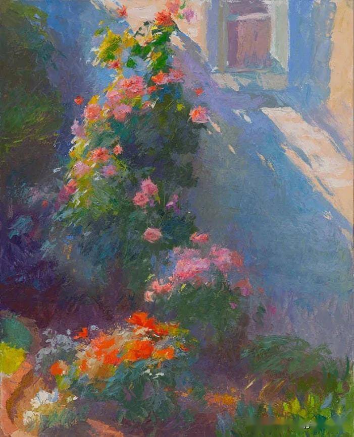 美术作品欣赏彩色的花园