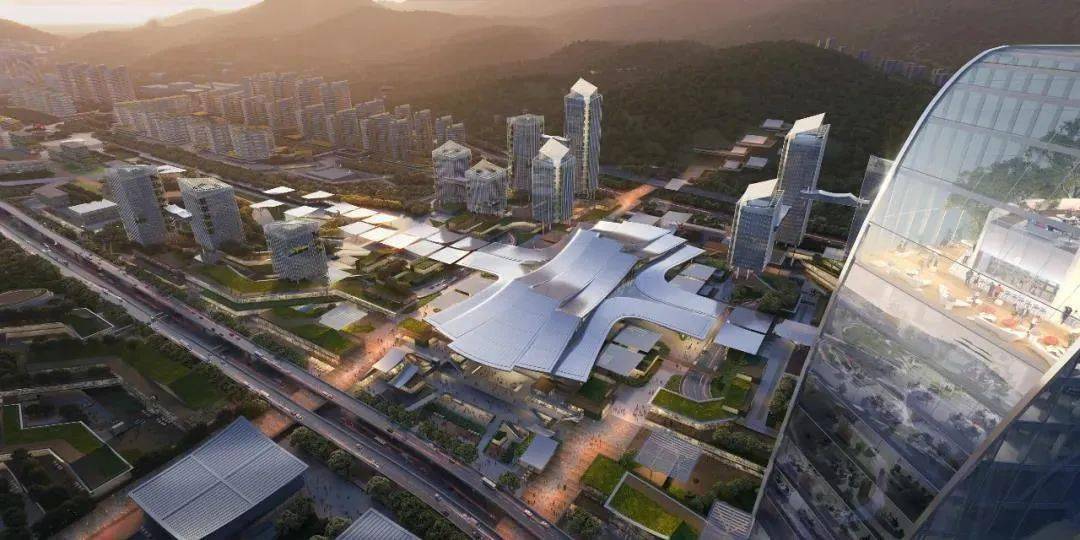 引入水上公交,打造"没有广场的车站"…昆明西客站效果图惊艳亮相!