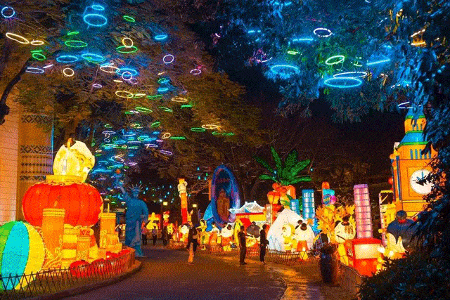 2021潍坊大型国潮花灯光影秘境空降金宝乐园正月初一盛大迎客