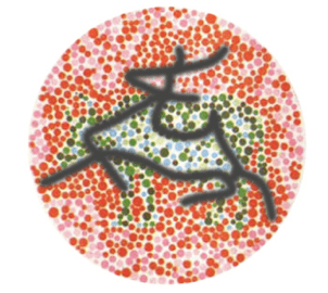 看图测红绿色盲