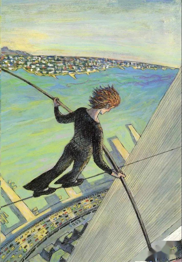 英文有声绘本themanwhowalkedbetweenthetowers高空走索人