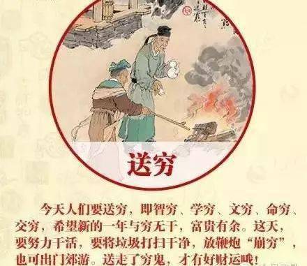 這一天,河北的民俗主要是送窮,迎財神.