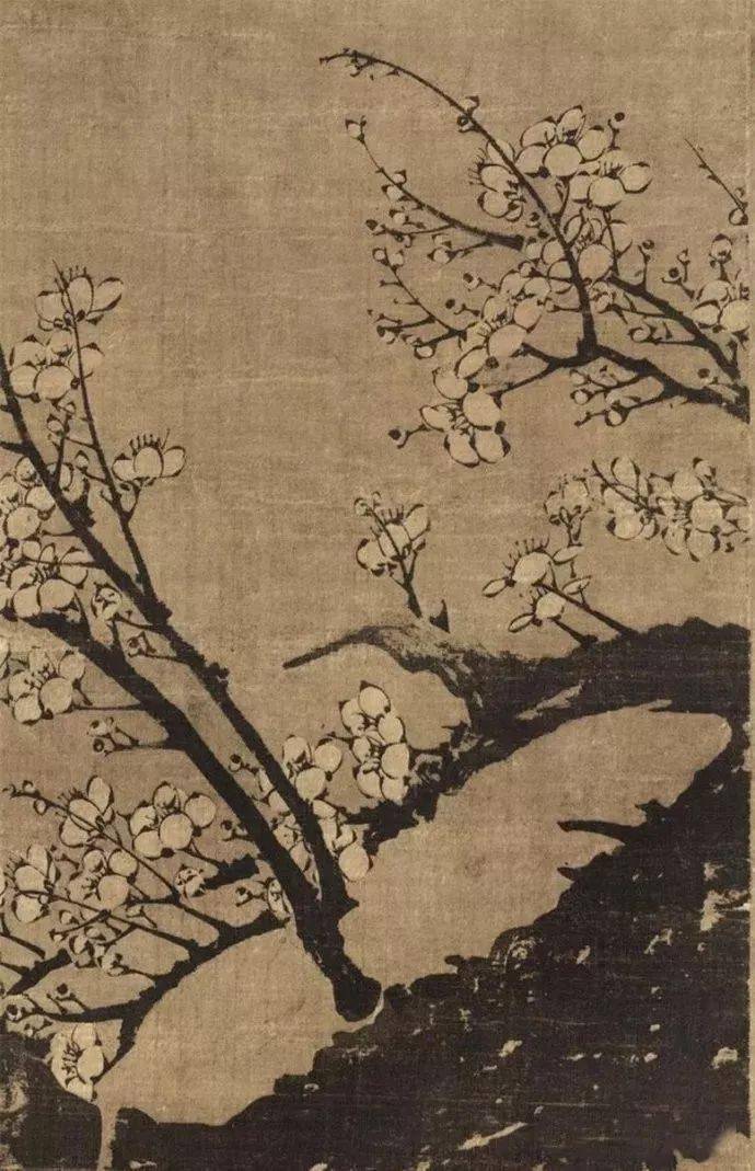 元 王冕《南枝春早图》鉴赏_梅花