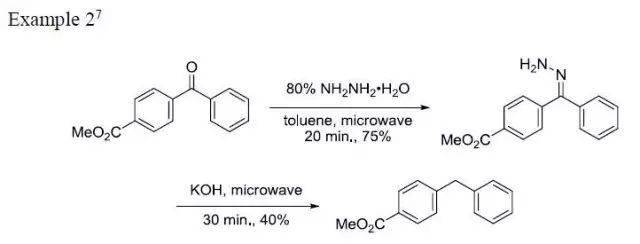 wolff–kishner黄鸣龙还原反应