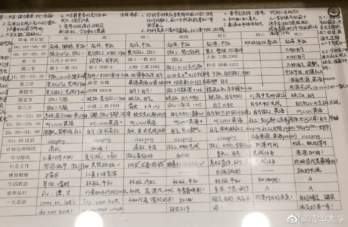 被舉報的衡水二中與被點讚的清華學霸兩張作息時間表告訴你假期是用來