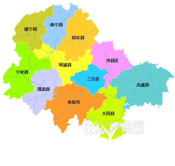 原梅列区与原三元区合并成新的三明市三元区,撤销梅列区.