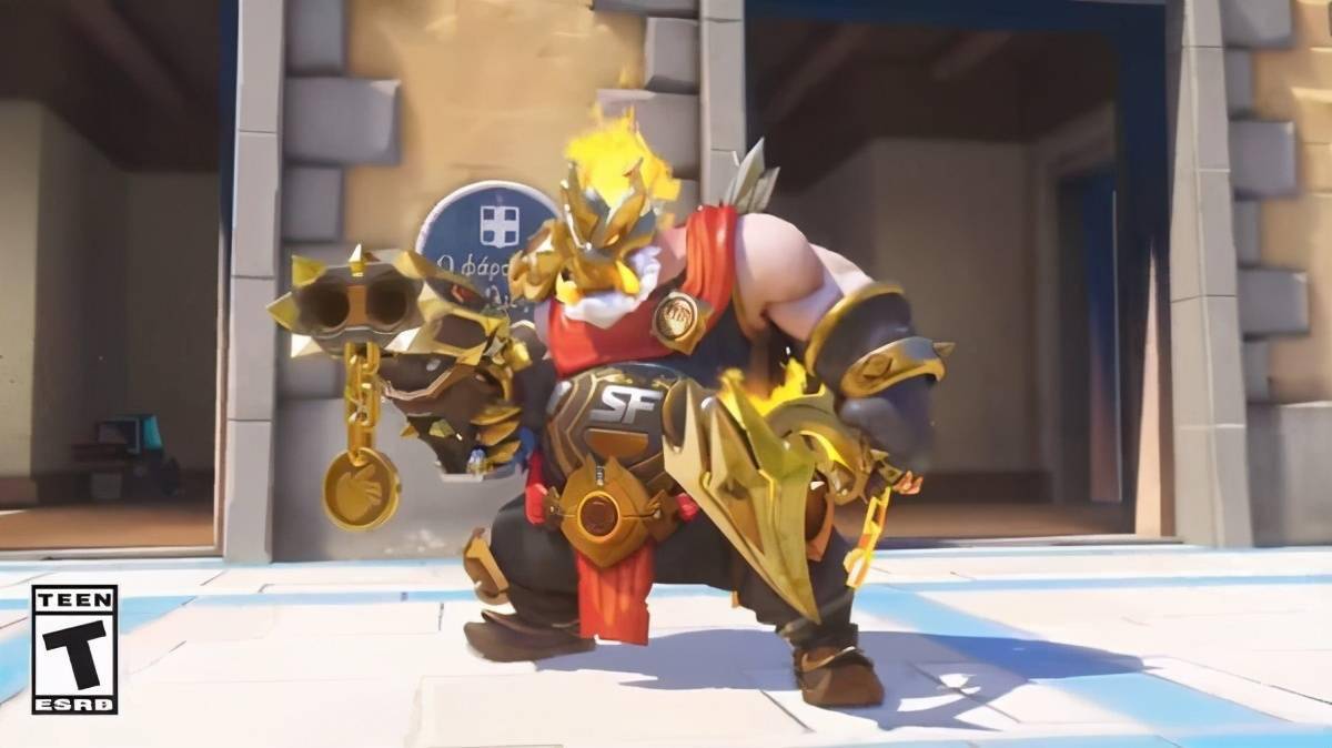 《ow》旧金山震动队冠军皮肤公布 金色战甲路霸超霸气