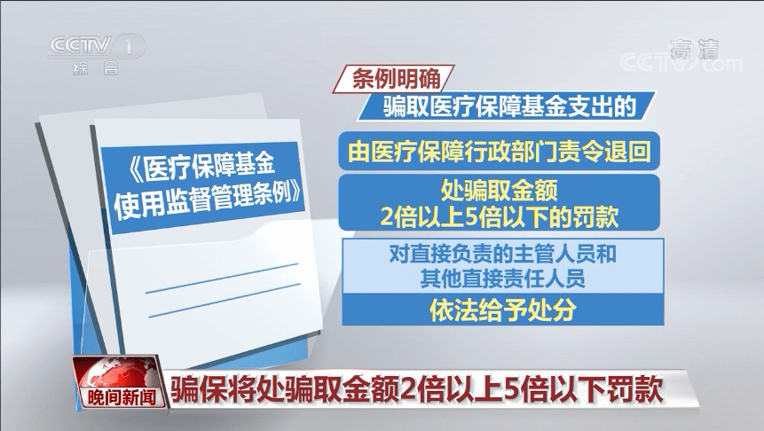 骗保将重罚首部医疗保障基金使用监督管理条例5月1日起实施