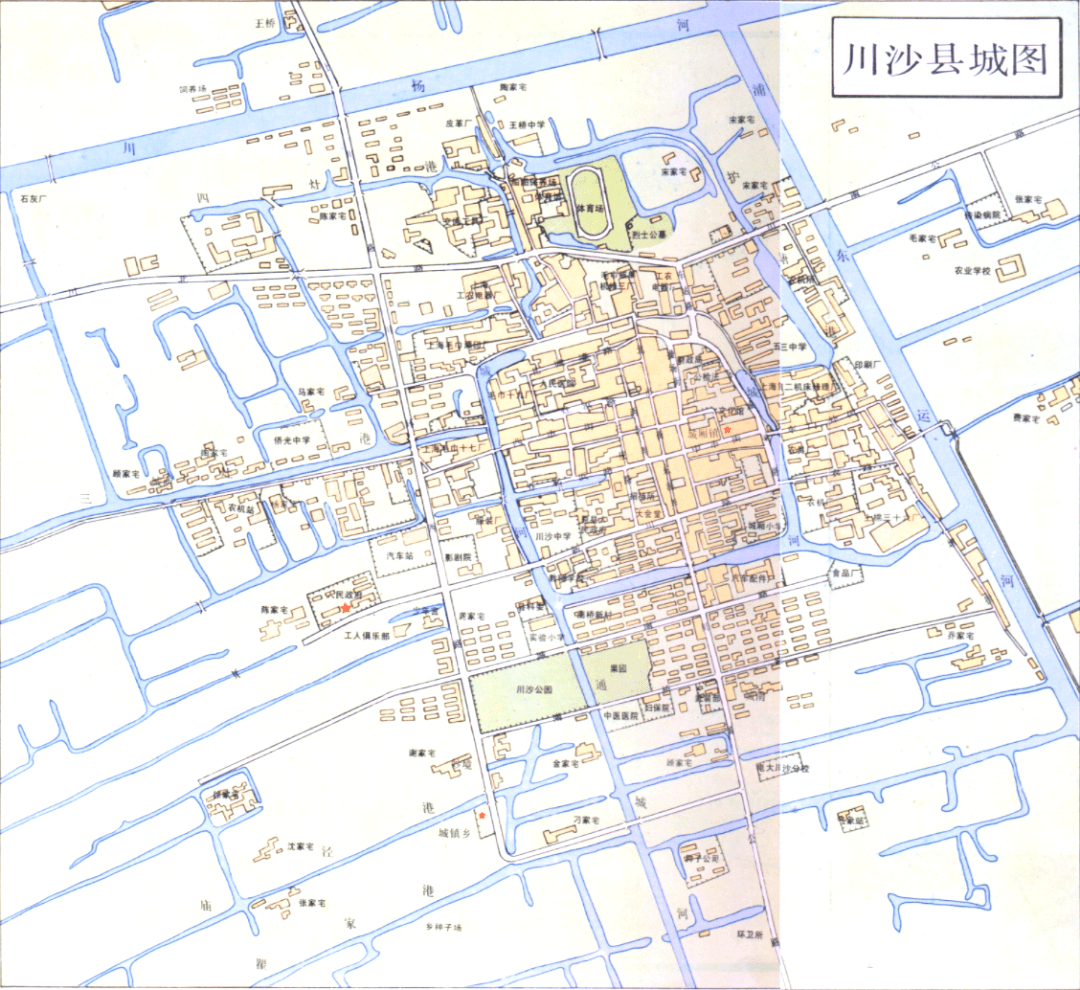 上海川沙地图全图面积图片