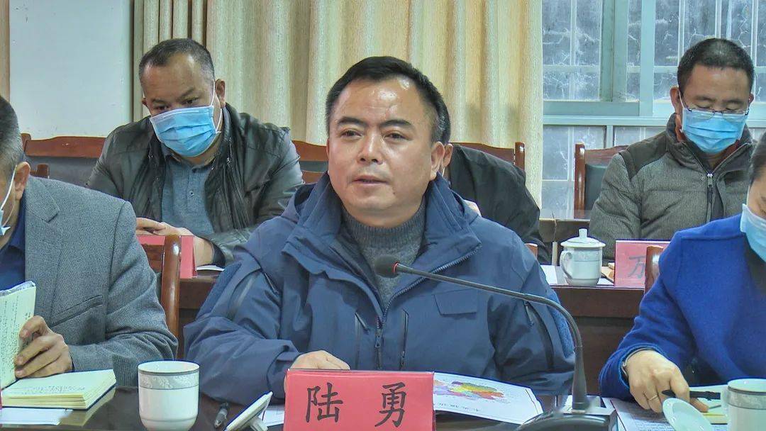 2月19日上午,县委副书记,县长陆勇率边境管控县级挂包段长片长农艳,唐