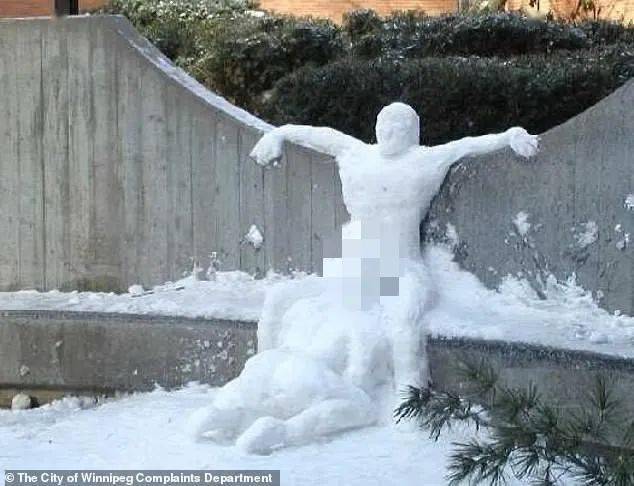 少儿不宜渥太华等地多处惊现18禁雪人有关部门求别堆了