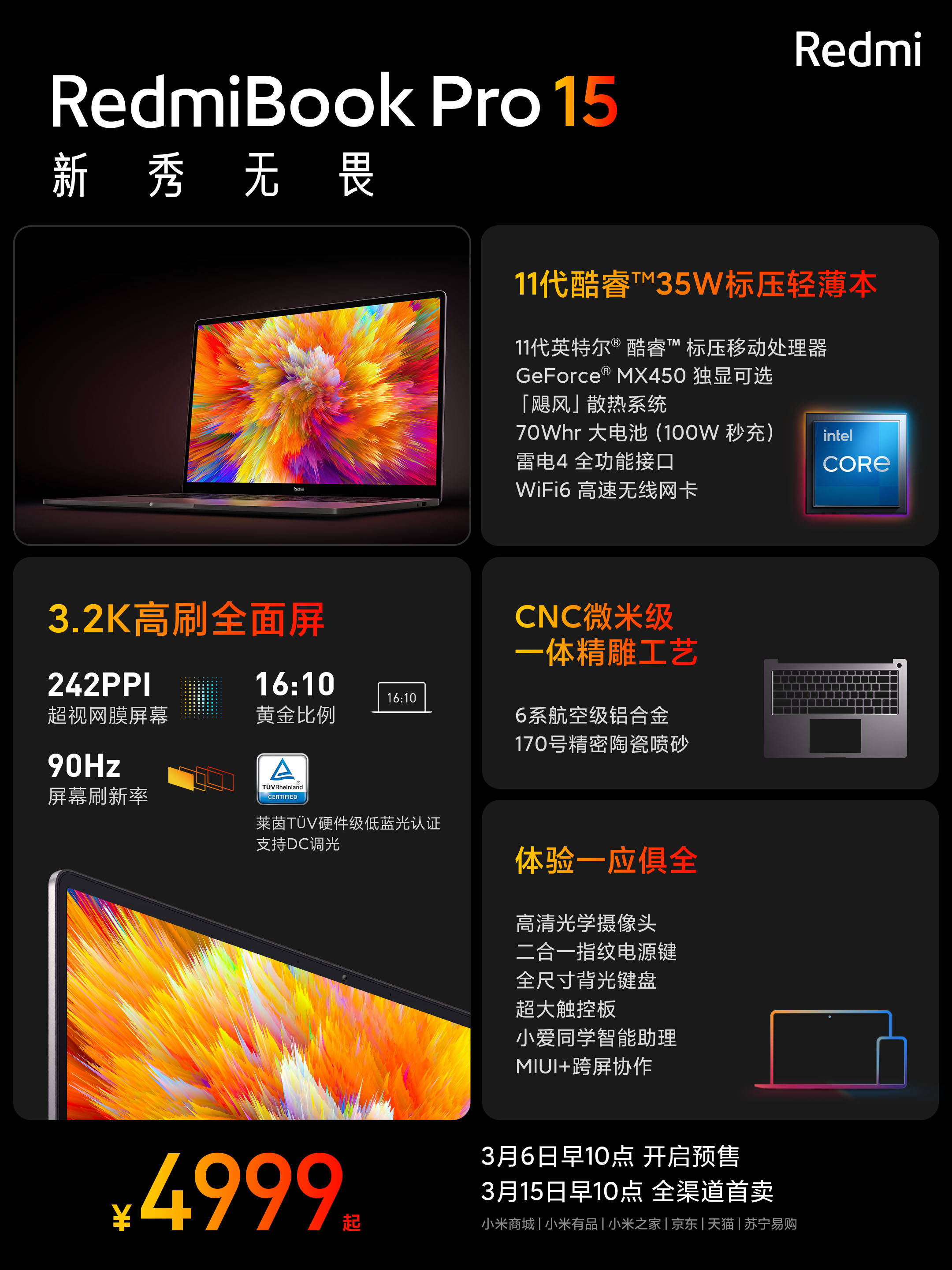 模具|“祖传”模具正式退役 全新RedmiBook Pro发布：4499元起