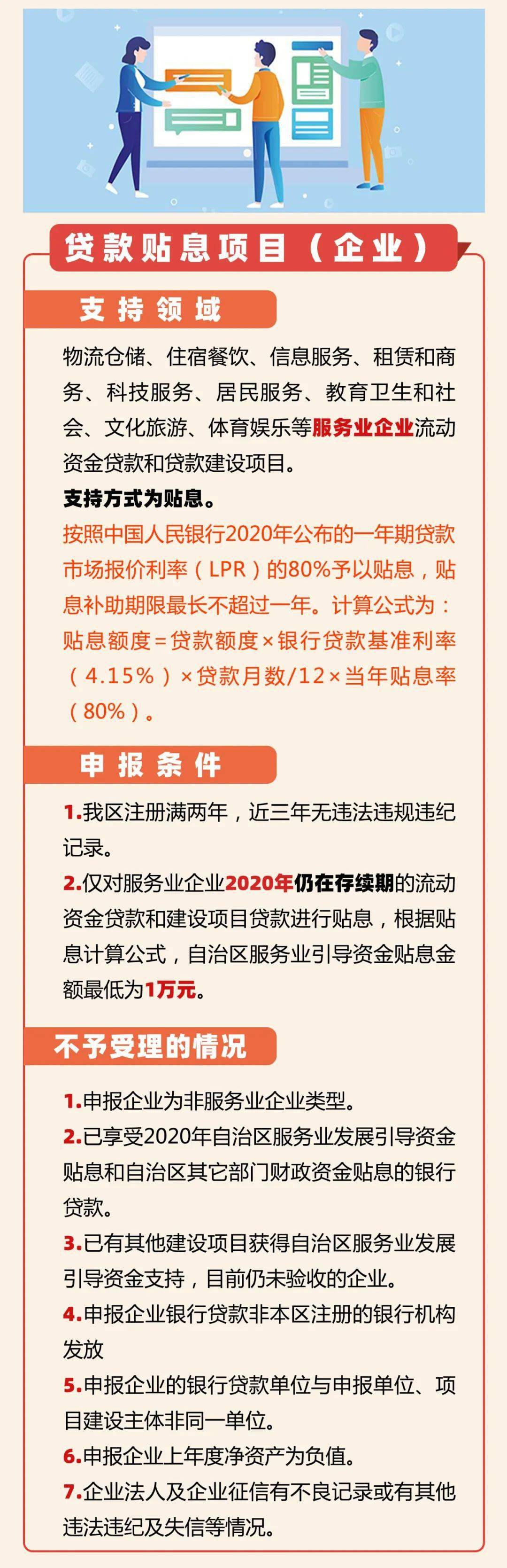 （一图看懂）2021年自治区服务业发展引导资金项目和贷款贴息项目（企业）申报指南