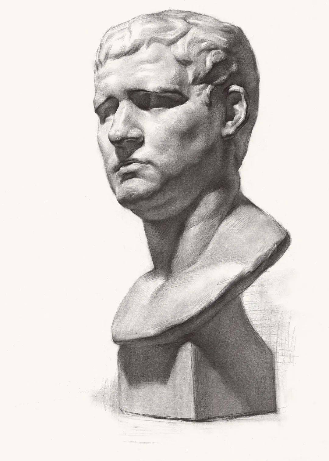 美术生的必经之路石膏人像素描汇总